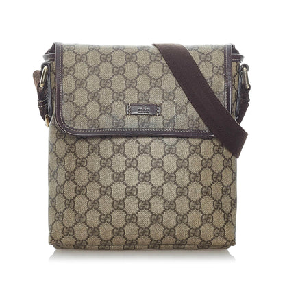 Gucci GG Supreme Crossbody Bag (SHG-31591)