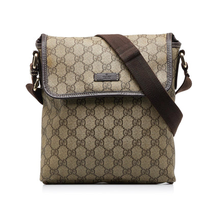 Gucci GG Supreme Crossbody Bag (SHG-Eqc1KN)