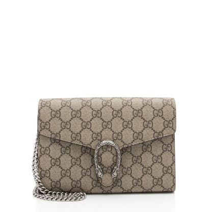 Gucci GG Supreme Dionysus Chain Wallet (SHF-YNAgZy)