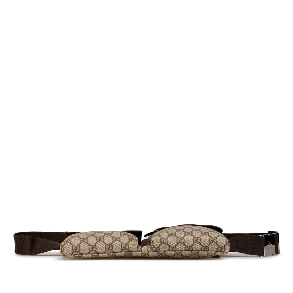 Gucci GG Supreme Double Pocket Belt Bag
