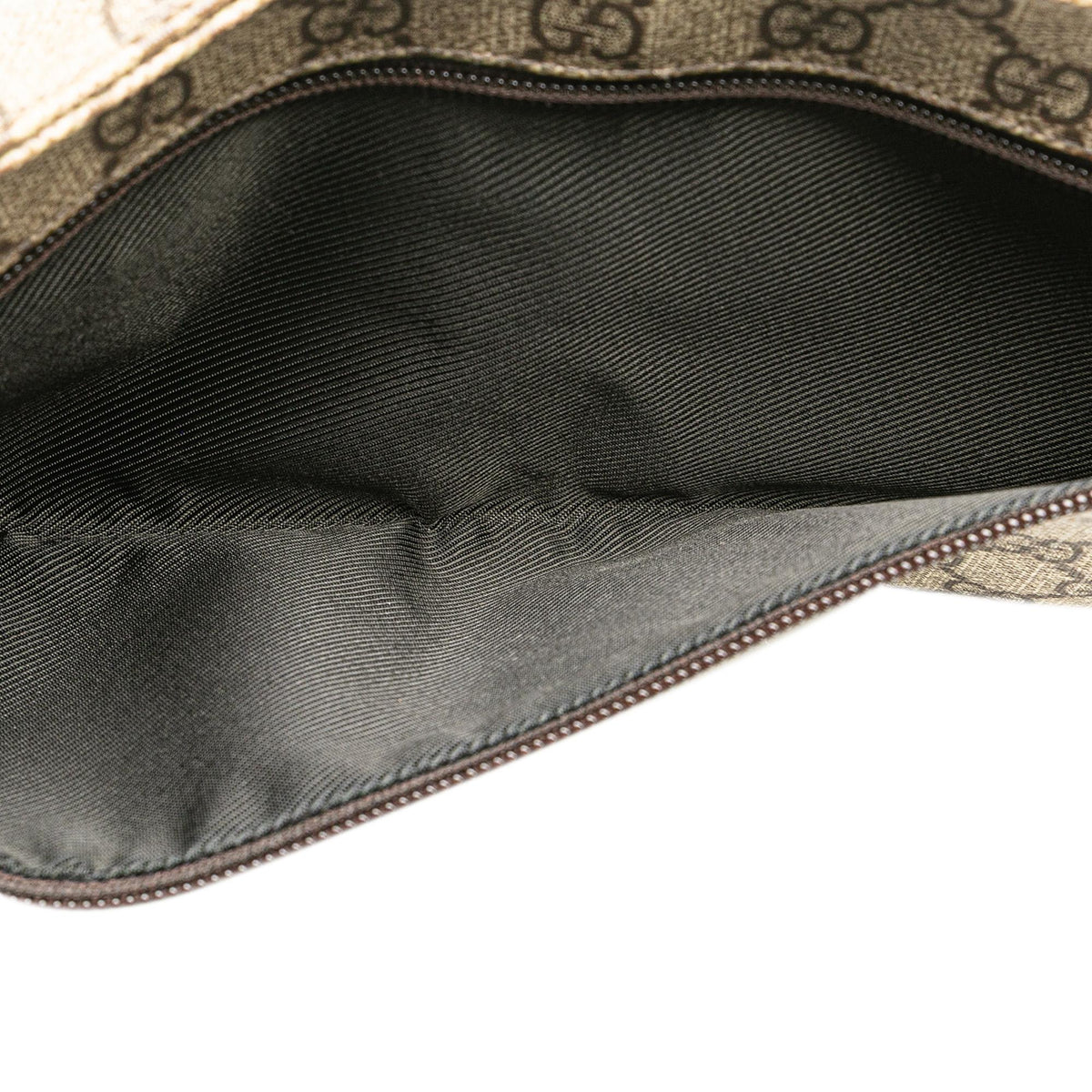 Gucci GG Supreme Double Pocket Belt Bag