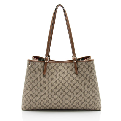 Gucci GG Supreme Emblem Maxi Tote