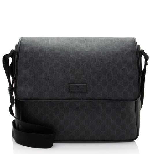 Gucci GG Supreme Flap Medium Messenger (SHF-IA2QeH)