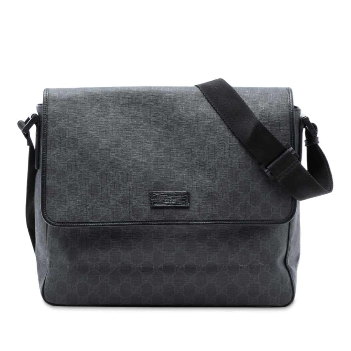 Gucci GG Supreme Flap Messenger Bag