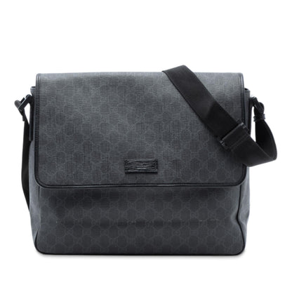 Gucci GG Supreme Flap Messenger Bag