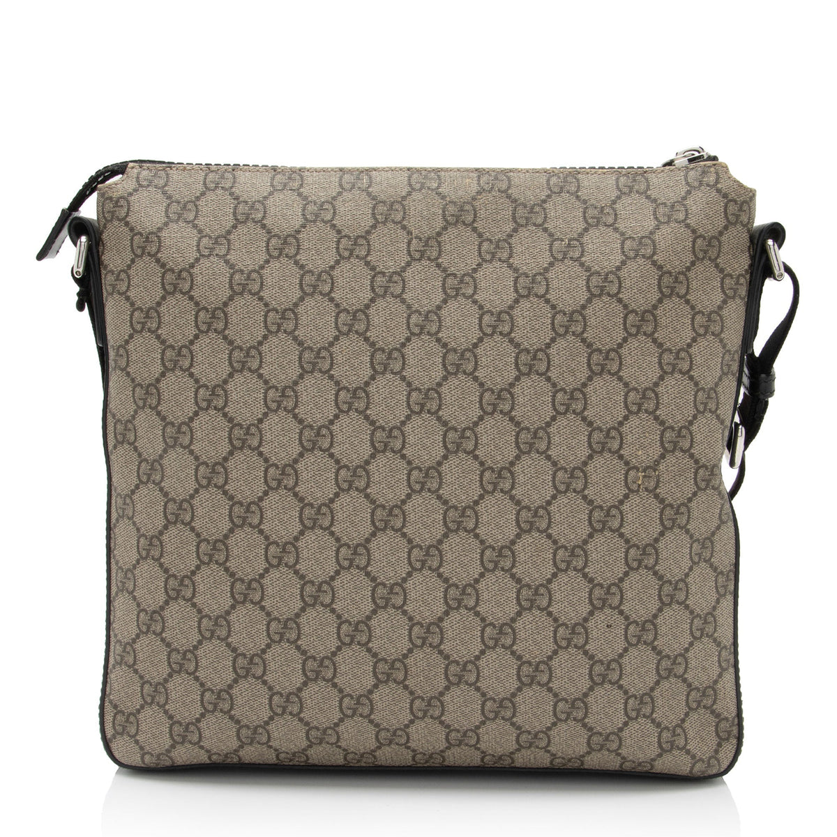 Gucci GG Supreme Flat Front Zip Messenger (SHF-7C0ZEs)