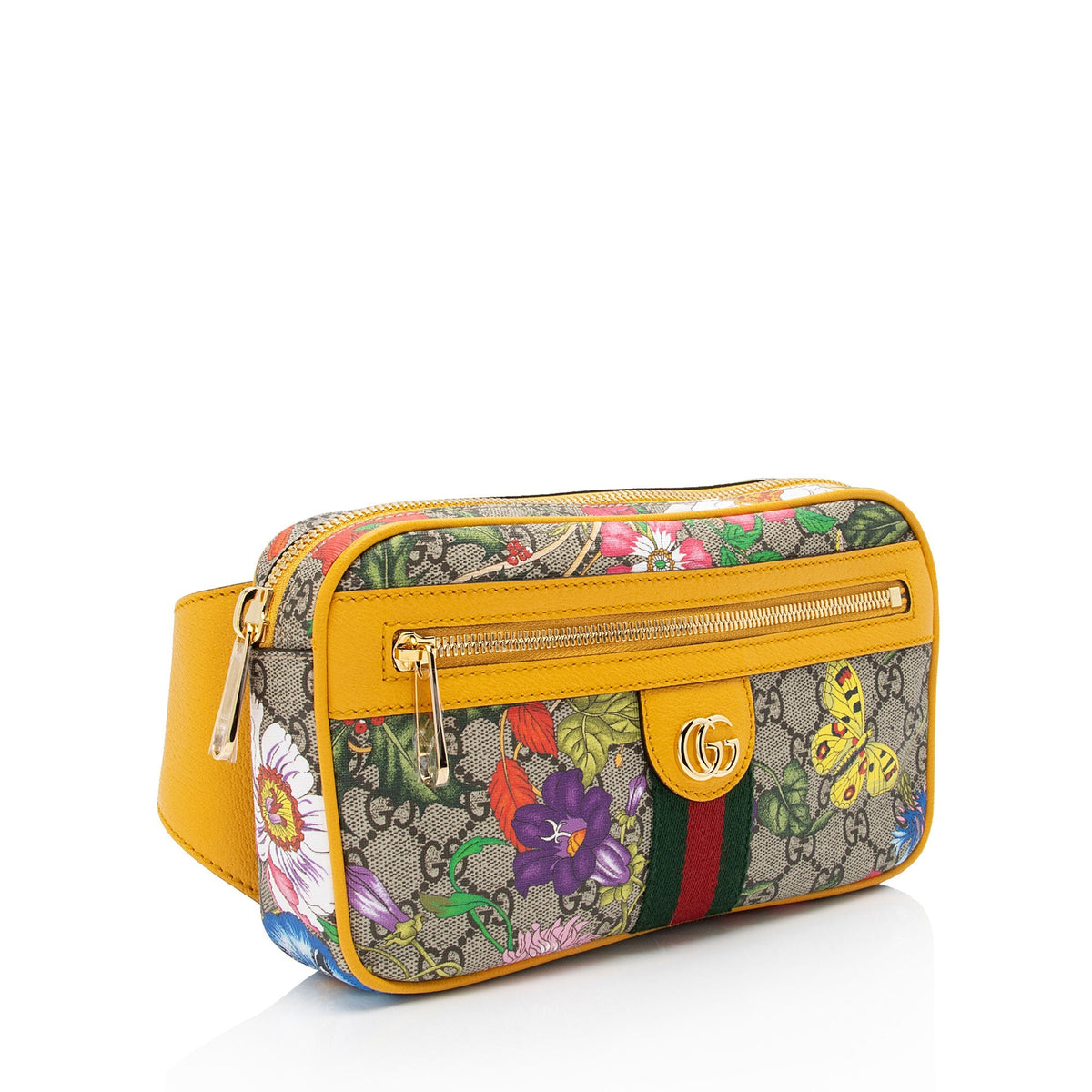 Gucci GG Supreme Flora Ophidia Belt Bag (SHF-LJmwHH)