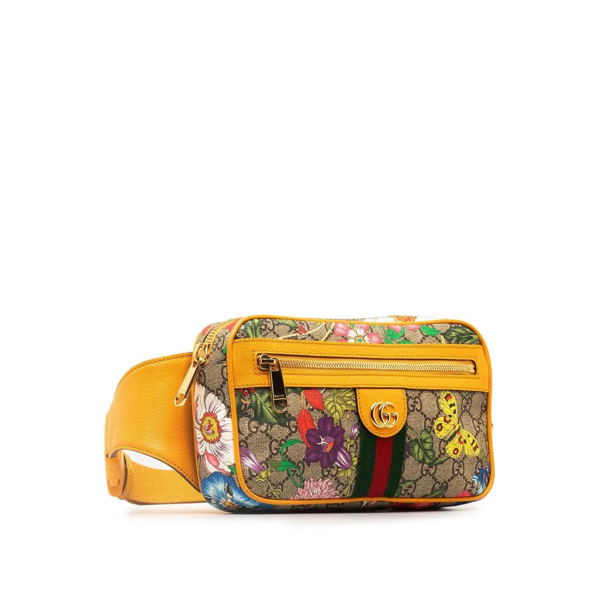 Gucci GG Supreme Flora Ophidia Belt Bag (SHG-UCSEwH)