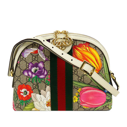 Gucci GG Supreme Flora Ophidia Dome Small (SHG-35370)