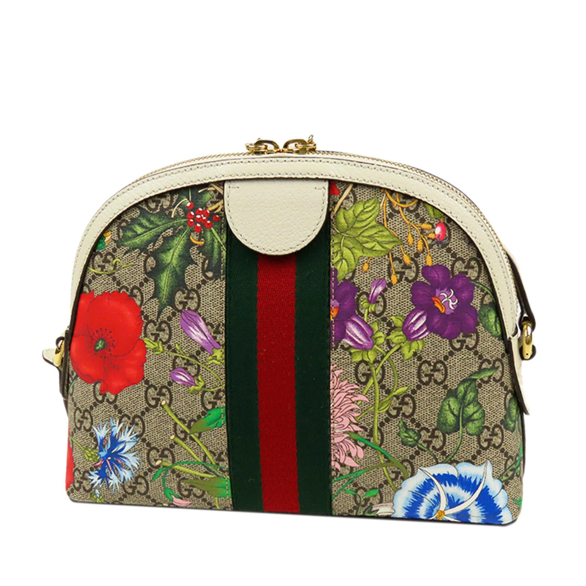 Gucci GG Supreme Flora Ophidia Dome Small (SHG-35370)