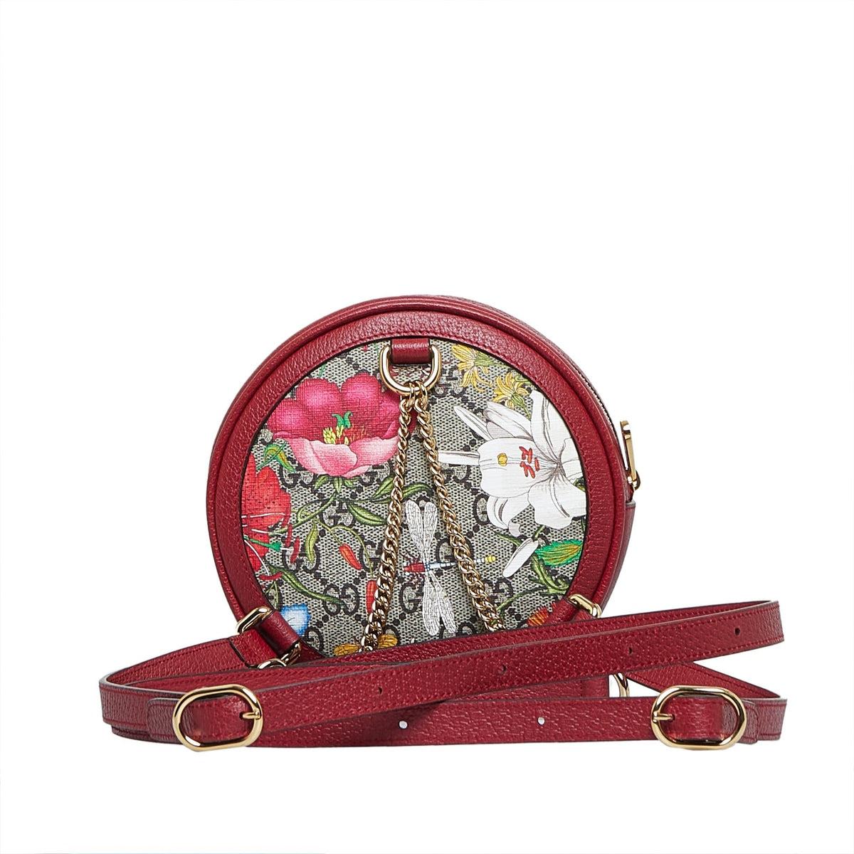 Gucci GG Supreme Flora Ophidia Round Backpack (SHG-3Tp9Td)