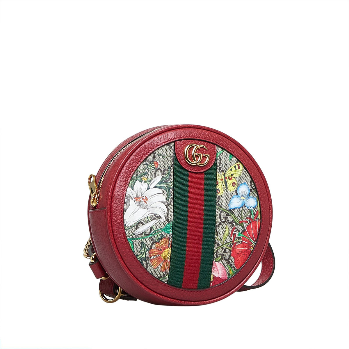 Gucci GG Supreme Flora Ophidia Round Backpack (SHG-3Tp9Td)