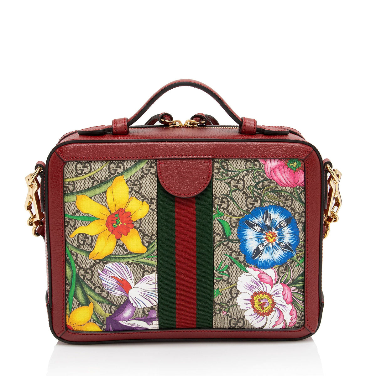 Gucci GG Supreme Flora Ophidia Small Top Handle