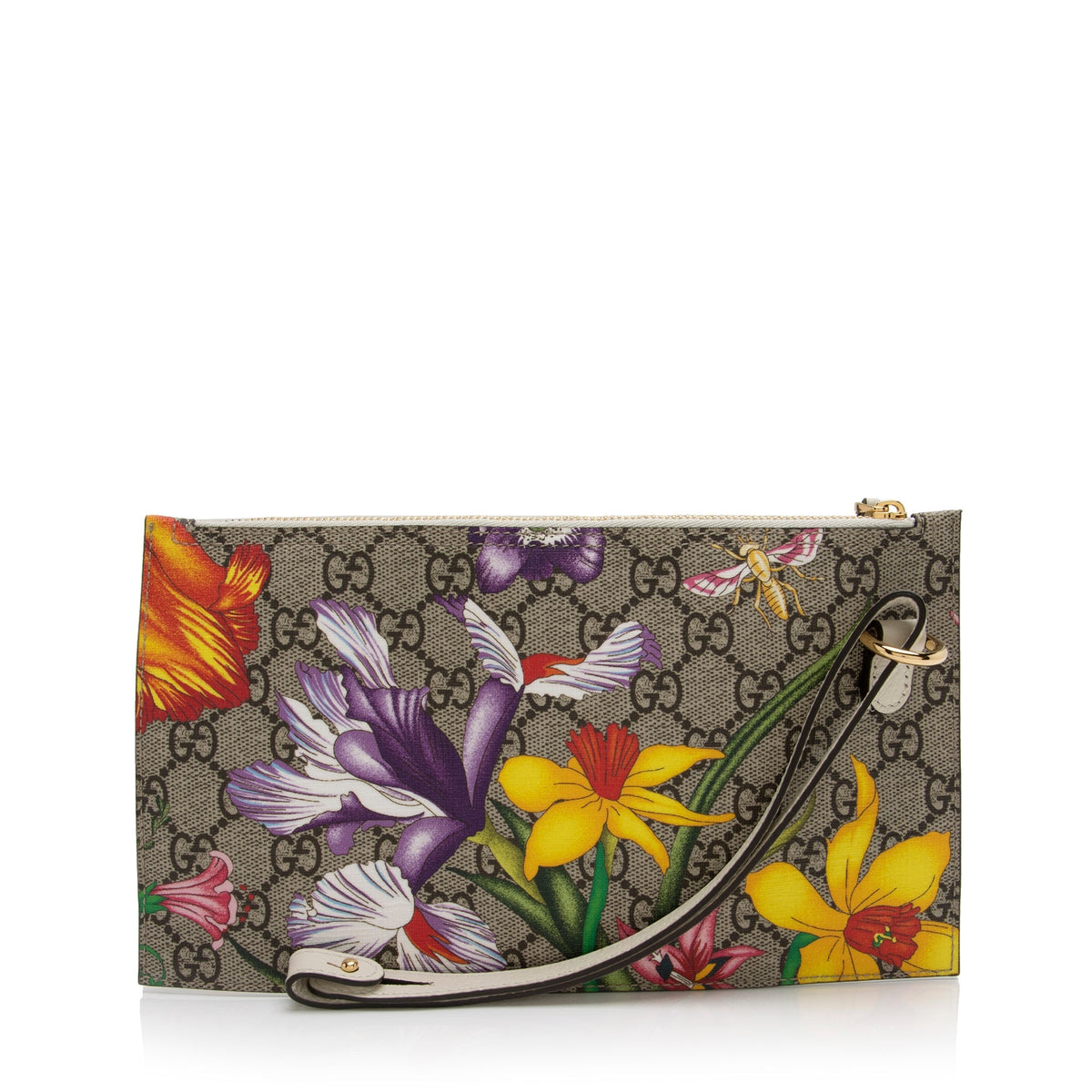Gucci GG Supreme Flora Pochette (SHF-L79z7Y)