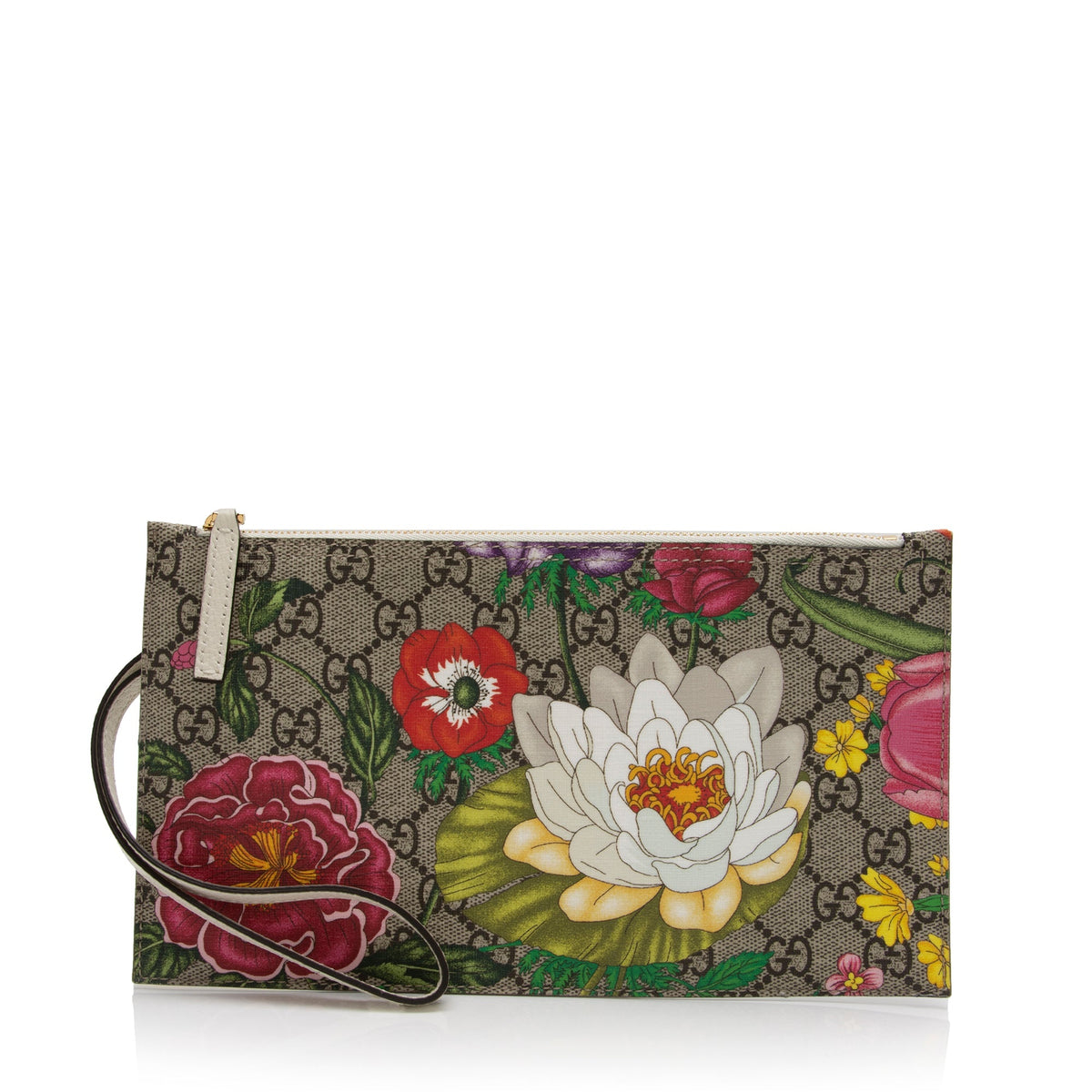 Gucci GG Supreme Flora Pochette (SHF-L79z7Y)