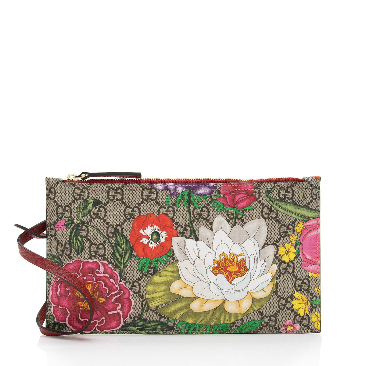 Gucci GG Supreme Flora Pochette (SHF-7Ne93g)