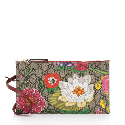 Gucci GG Supreme Flora Pochette (SHF-7Ne93g)