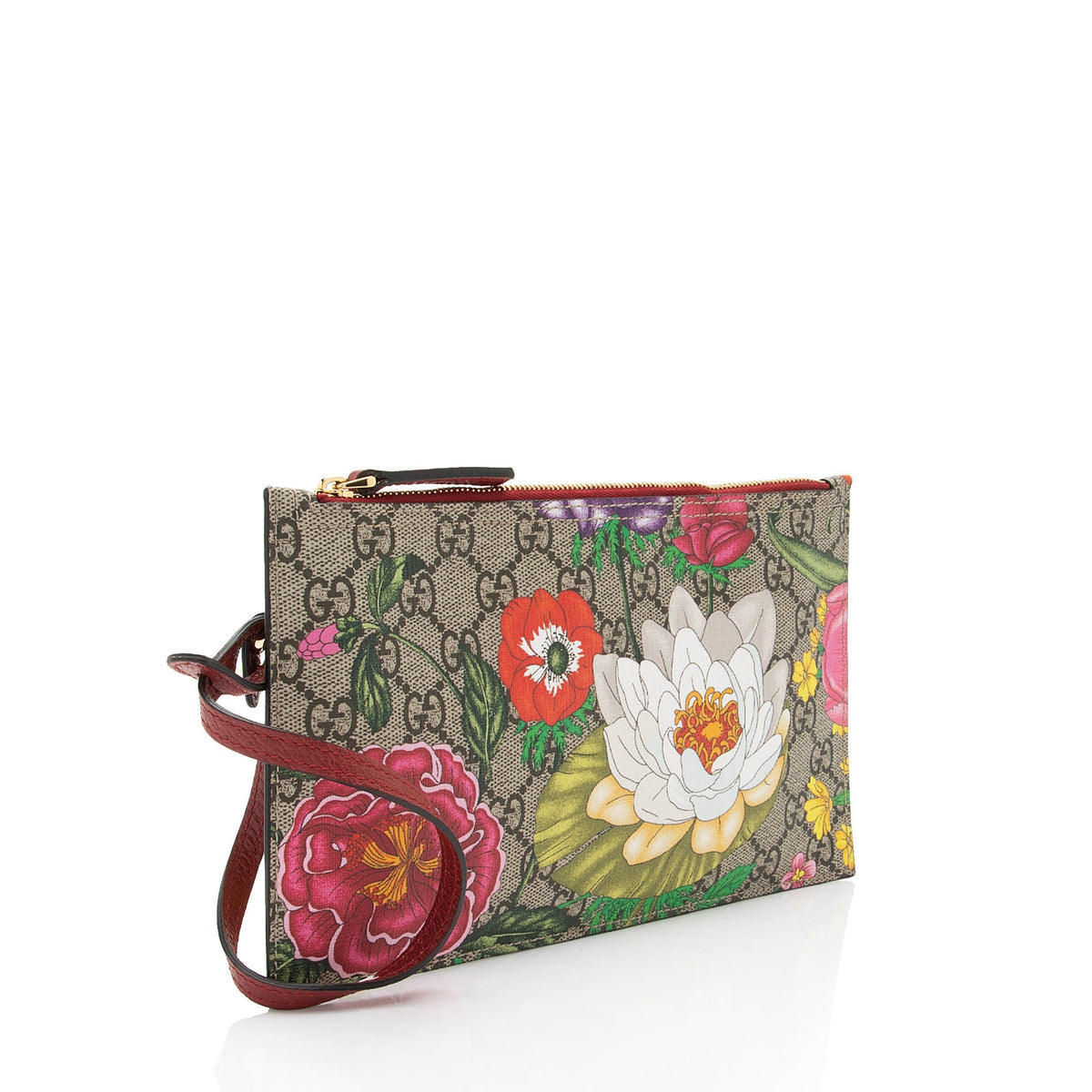 Gucci GG Supreme Flora Pochette (SHF-7Ne93g)