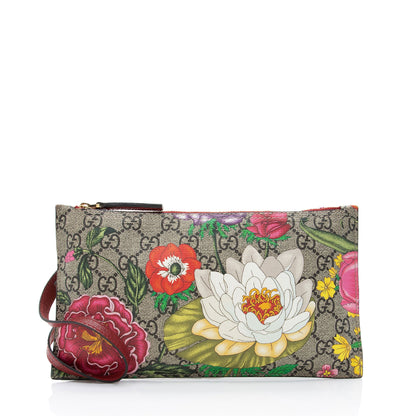 Gucci GG Supreme Flora Pochette (SHF-OlwxYM)