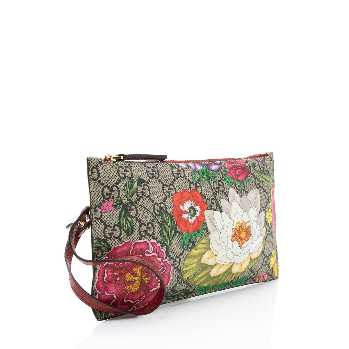 Gucci GG Supreme Flora Pochette (SHF-OlwxYM)