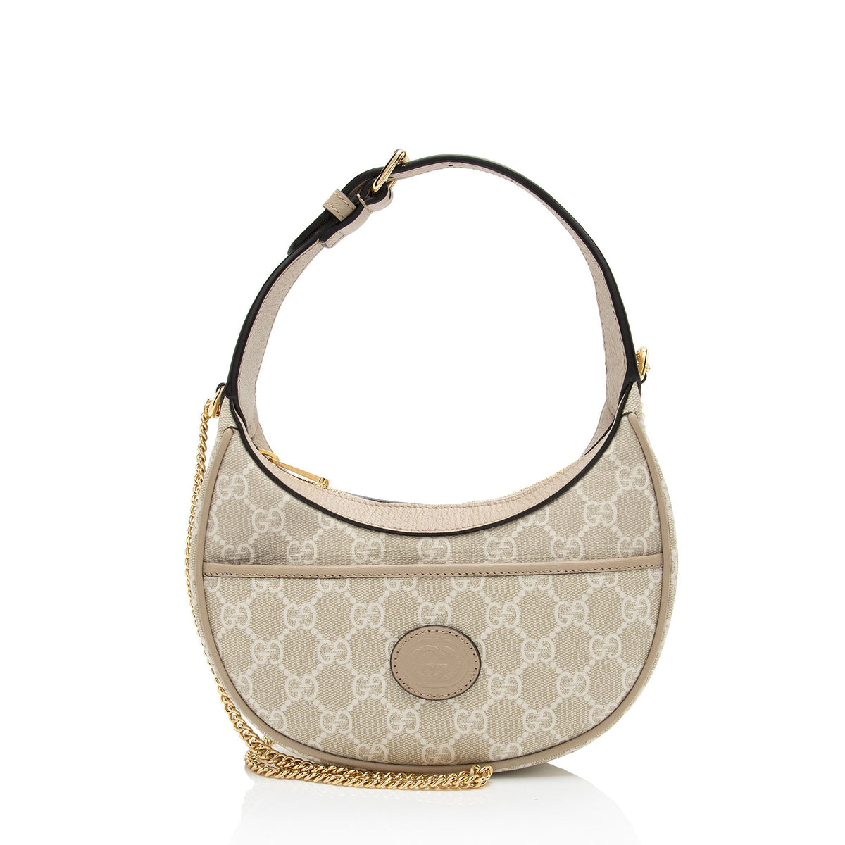 Gucci GG Supreme Half Moon Mini Bag (SHF-GZ3MI8)
