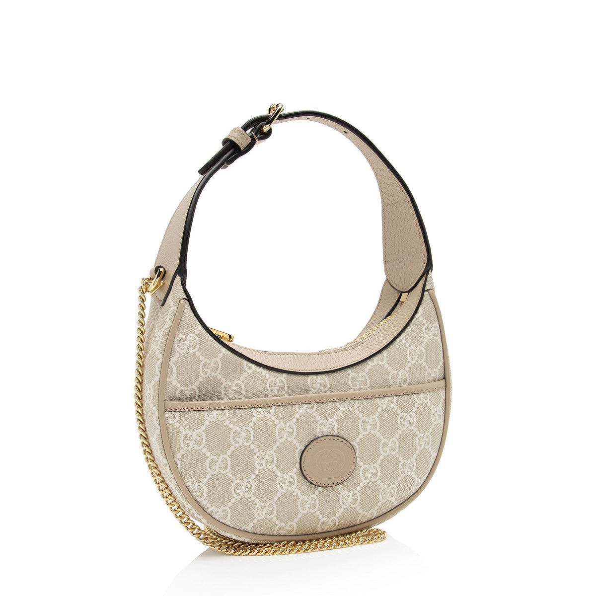 Gucci GG Supreme Half Moon Mini Bag (SHF-GZ3MI8)
