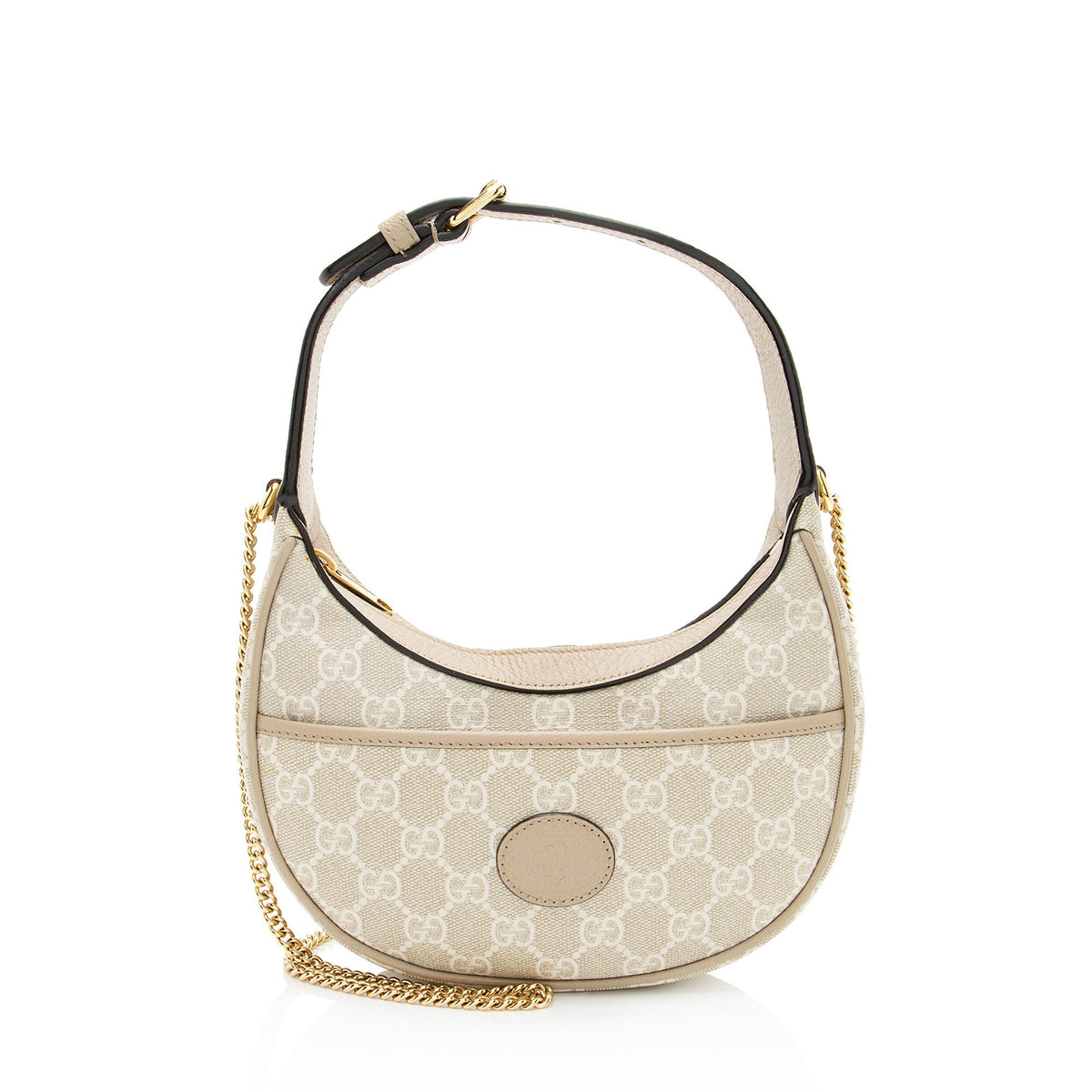Gucci GG Supreme Half Moon Mini Bag