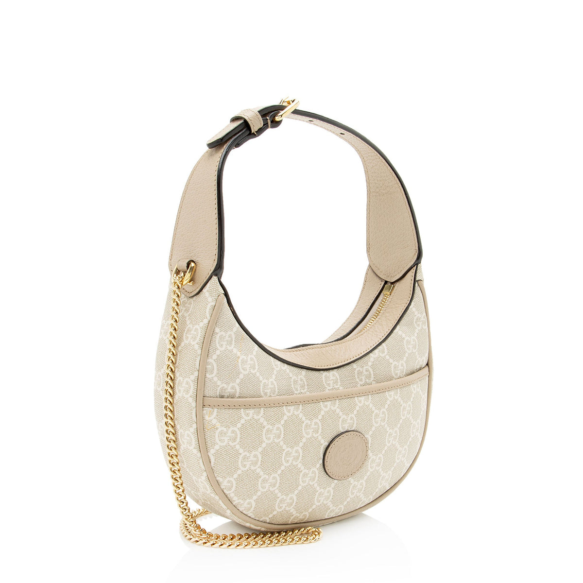 Gucci GG Supreme Half Moon Mini Bag