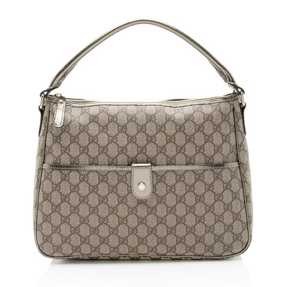 Gucci GG Supreme Pocket Hobo (SHF-hYDufh)