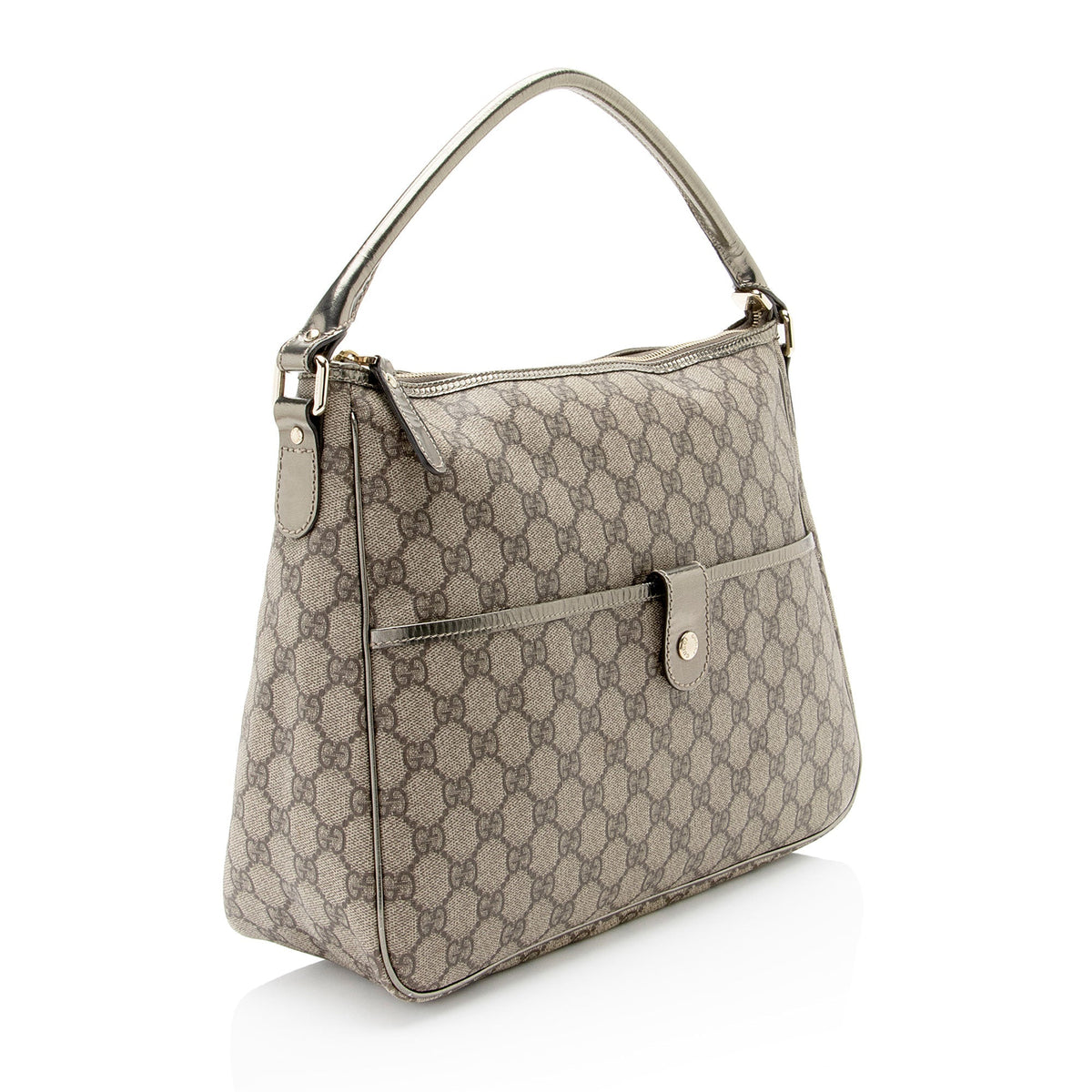 Gucci GG Supreme Pocket Hobo (SHF-hYDufh)