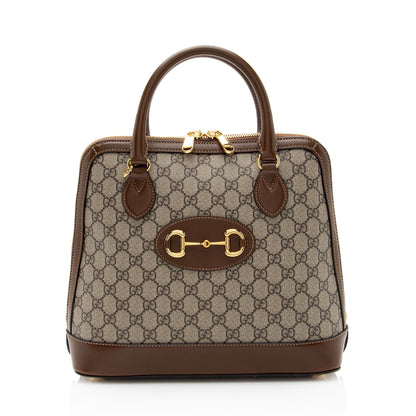 Gucci GG Supreme Horsebit 1955 Medium Top Handle (SHF-s7mzQw)