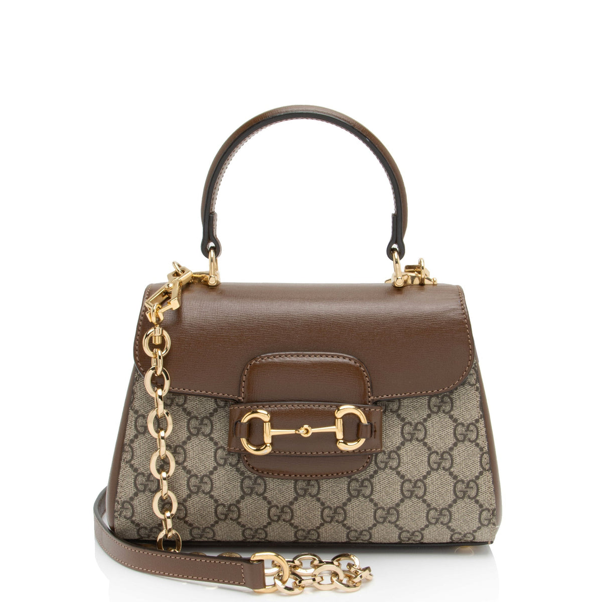 Gucci GG Supreme Horsebit 1955 Small Chain Top Handle