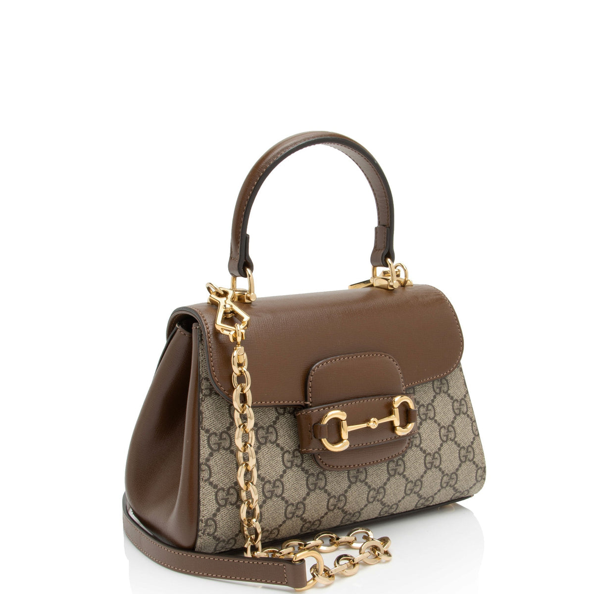 Gucci GG Supreme Horsebit 1955 Small Chain Top Handle