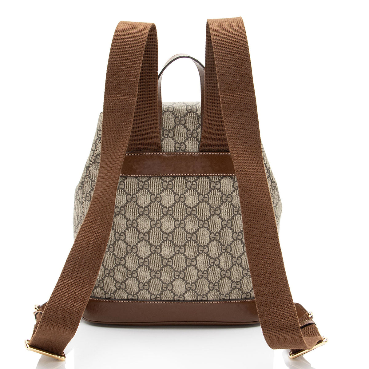 Gucci GG Supreme Interlocking G Drawstring Buckle Backpack