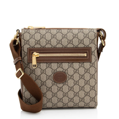 Gucci GG Supreme Interlocking G Messenger (SHF-XFbD7l)