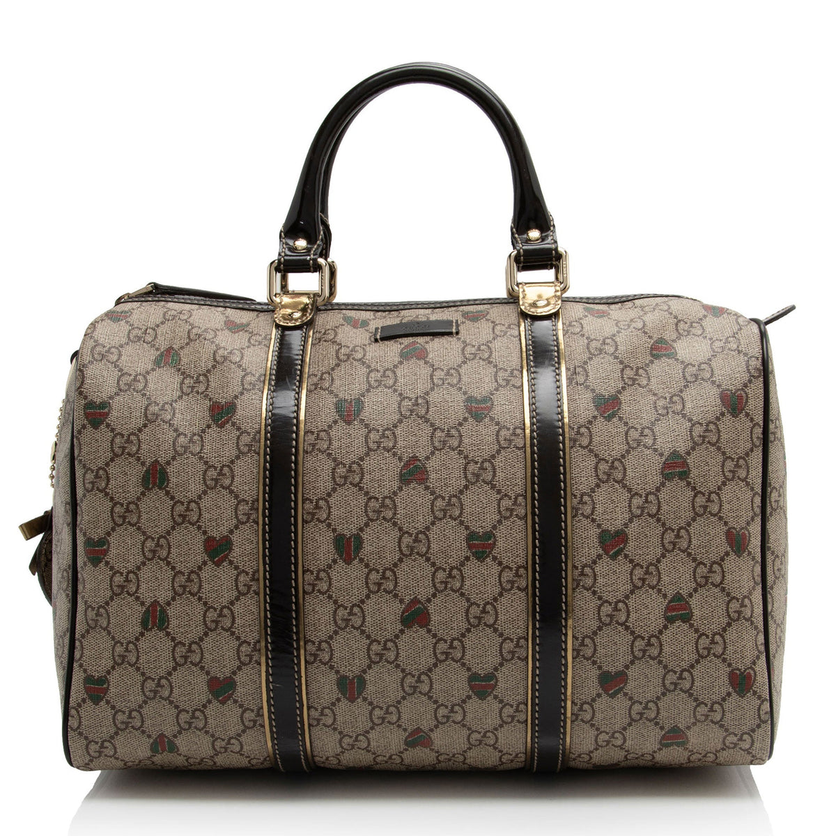 Gucci GG Supreme Tattoo Hearts Joy Boston Bag (SHF-H1LsWc)