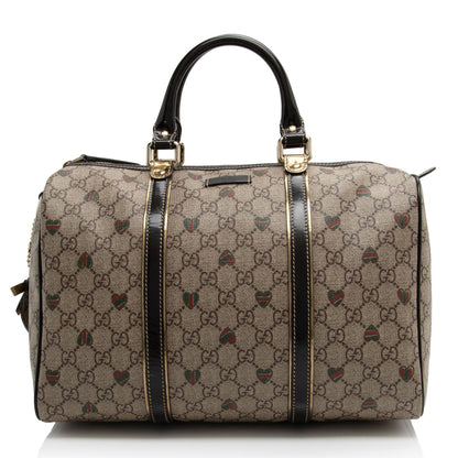 Gucci GG Supreme Tattoo Hearts Joy Boston Bag (SHF-H1LsWc)
