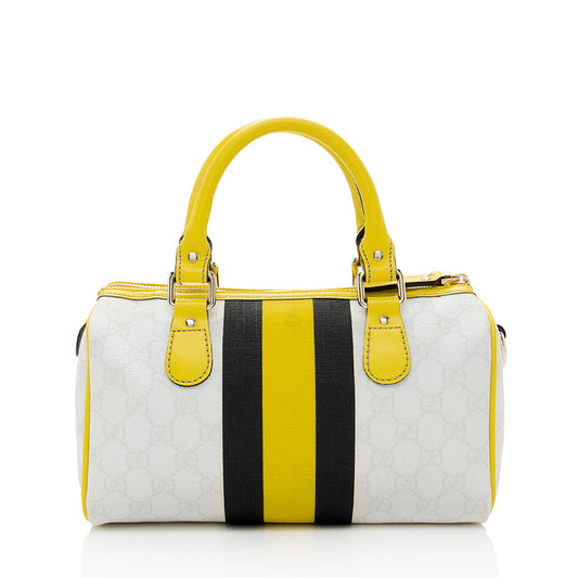 Gucci GG Supreme Joy Vintage Web Small Boston Satchel (SHF-18336)
