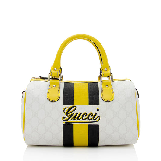 Gucci GG Supreme Joy Vintage Web Small Boston Satchel (SHF-18336)