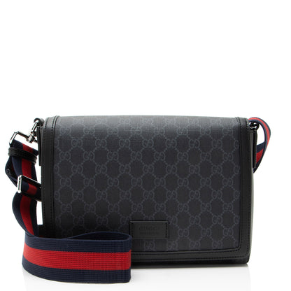 Gucci GG Supreme Web Messenger Bag