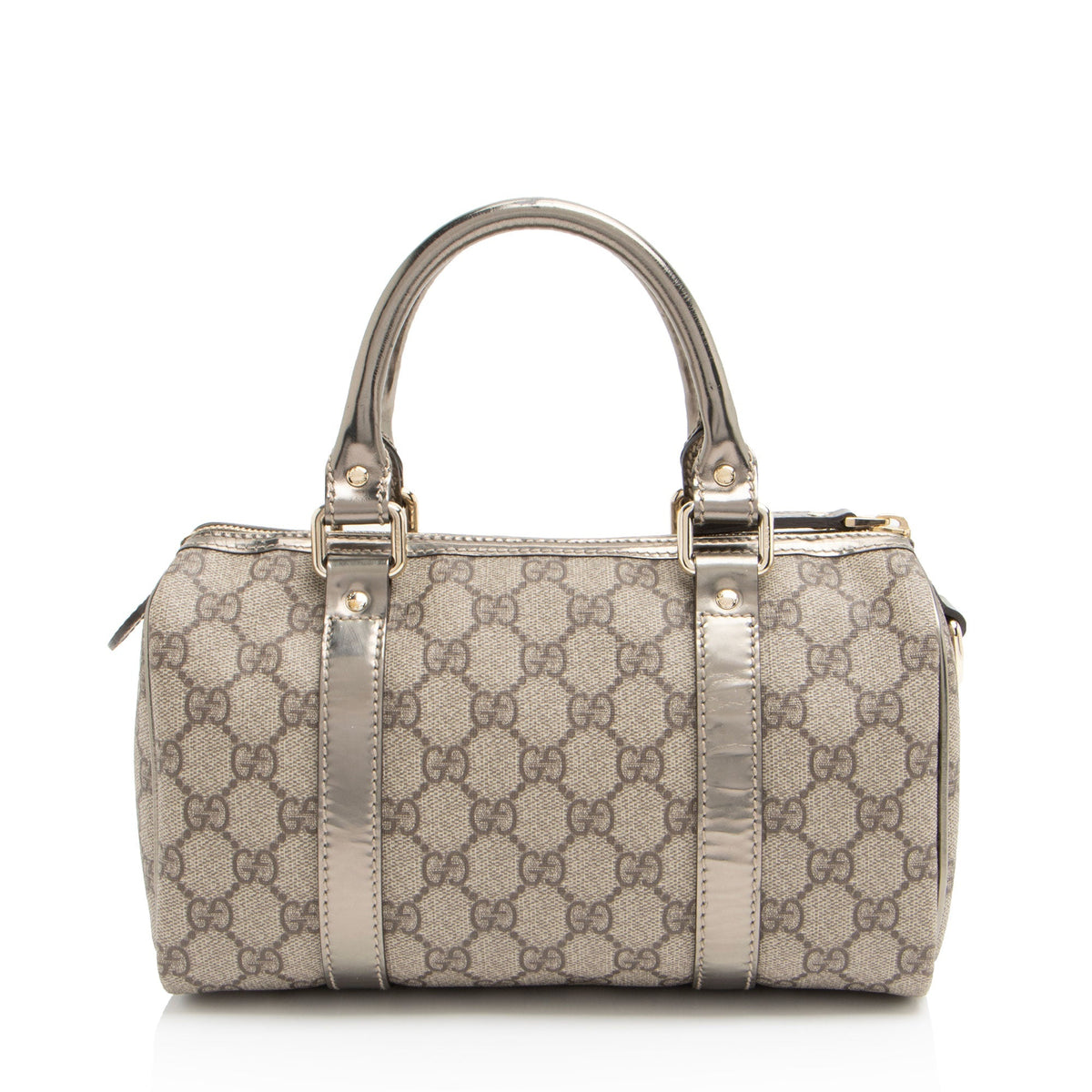 Gucci GG Supreme Metallic Leather Joy Small Boston Bag