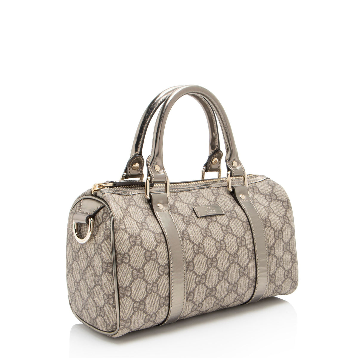Gucci GG Supreme Metallic Leather Joy Small Boston Bag