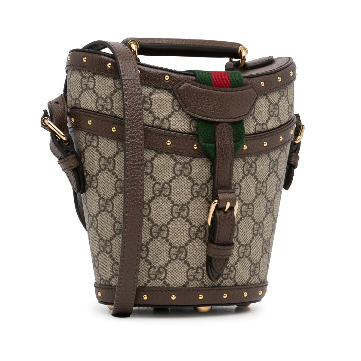 Gucci GG Supreme Mini Hat Case Satchel (SHG-3ngRUE)