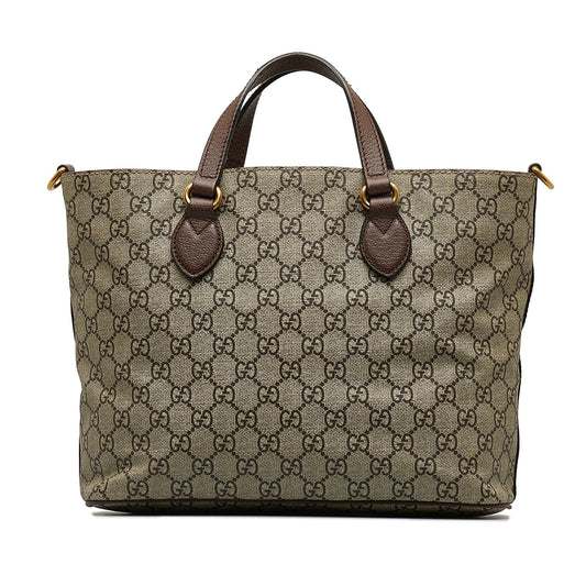Gucci GG Supreme Mystic Cat Satchel (SHG-JMBObq)