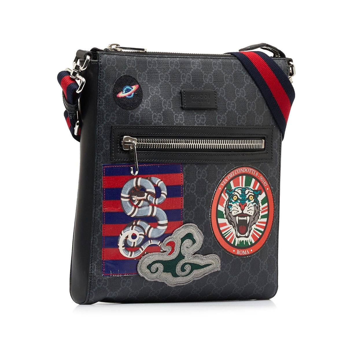 Gucci GG Supreme Night Courier Crossbody (SHG-B87ymk)