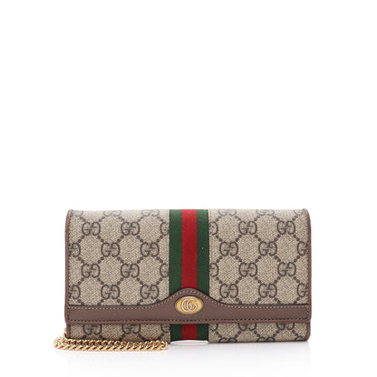 Gucci GG Supreme Ophidia Chain Wallet (SHF-Rd9cA8)