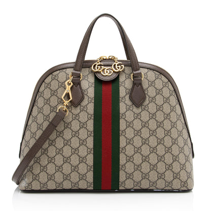 Gucci GG Supreme Ophidia Dome Satchel (SHF-23044)
