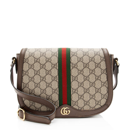 Gucci GG Supreme Ophidia Flap Messenger Bag