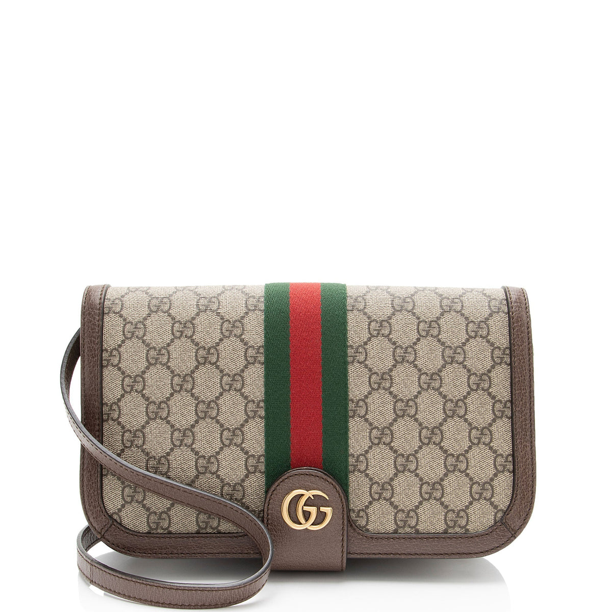 Gucci GG Supreme Ophidia Flap E/W Messenger Bag