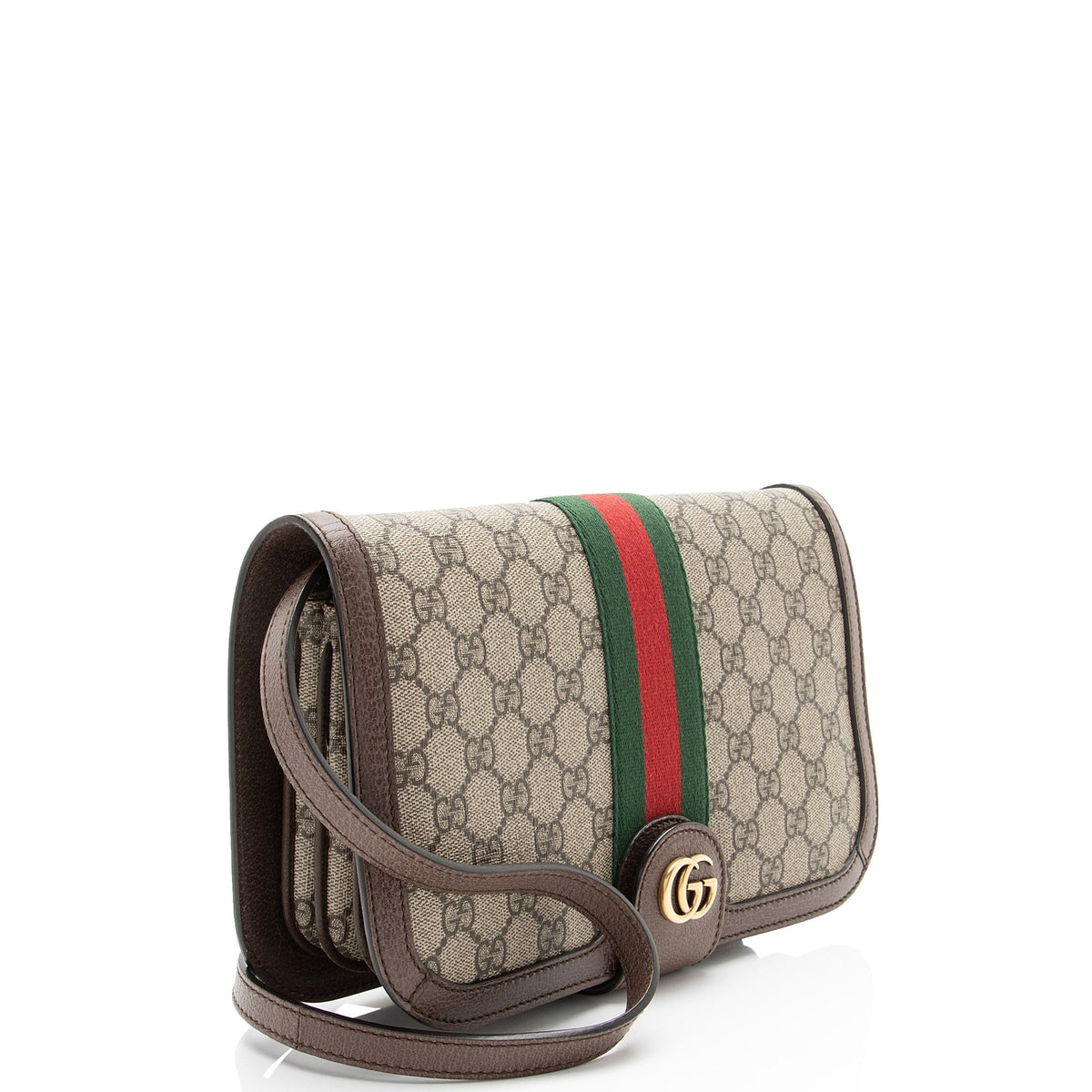 Gucci GG Supreme Ophidia Flap E/W Messenger Bag